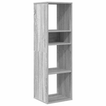 Stylish Grey Sonoma Book Cabinet | Organize with Elegance