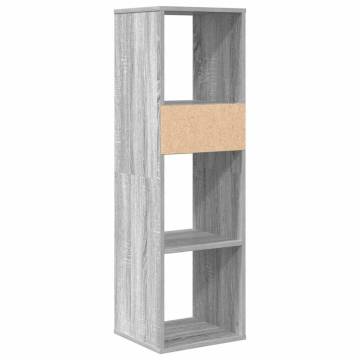 Stylish Grey Sonoma Book Cabinet | Organize with Elegance