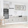 7 Piece Kitchen Cabinet Set - Kalmar Grey Sonoma Wood