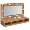  Mirror Cabinet with LED Artisan Oak 90x31.5x62 cm Colour artisan oak Quantity in Package 1 