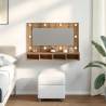 LED Mirror Cabinet Artisan Oak - 90x31.5x62 cm | HiPo Market