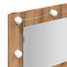 LED Mirror Cabinet Artisan Oak - 90x31.5x62 cm | HiPo Market