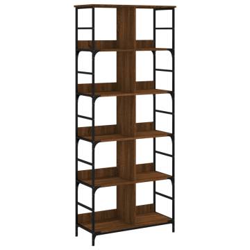 Bookshelf Brown Oak 78.5x33x188.5 cm | Durable Storage Solution