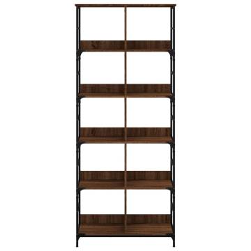 Bookshelf Brown Oak 78.5x33x188.5 cm | Durable Storage Solution