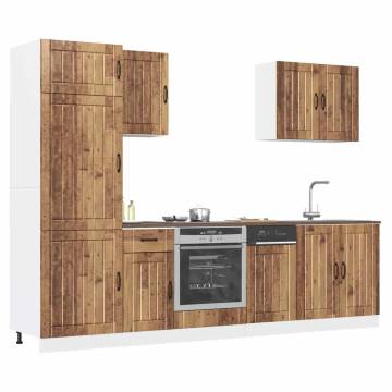 7 Piece Kitchen Cabinet Set - Kalmar Old Wood