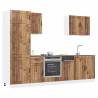  7 Piece Kitchen Cabinet Set Kalmar Old Wood Engineered Wood Colour old wood Quantity in Package 1 Number of 