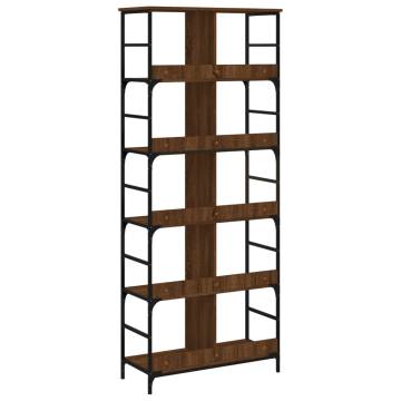 Bookshelf Brown Oak 78.5x33x188.5 cm | Durable Storage Solution