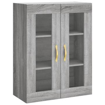 Stylish Highboard Grey Sonoma - Engineered Wood | HipoMarket