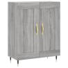 Stylish Highboard Grey Sonoma - Engineered Wood | HipoMarket