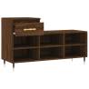 Elegant Brown Oak Shoe Cabinet - 102x36x60 cm | HipoMarket