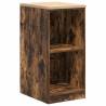 Garage Storage Cabinet Smoked Oak - Solid Pine Wood 40x51x85 cm