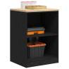  Garage Storage Cabinet Black 60x51x85 cm Solid Wood Pine Colour black Size 60 x 51 x 85 cm Quantity in Package 1 Model 2 shelves 