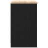 Garage Storage Cabinet Black - Solid Pine | HipoMarket