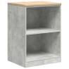 Garage Storage Cabinet Concrete Grey - Solid Wood Pine 60x51x85 cm