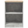 Garage Storage Cabinet Concrete Grey - Solid Wood Pine 60x51x85 cm