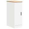 Garage Storage Cabinet White - Solid Wood Pine 30x51x85 cm