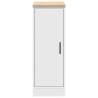 Garage Storage Cabinet White - Solid Wood Pine 30x51x85 cm