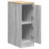 Garage Storage Cabinet Grey Sonoma - Durable Pinewood Design