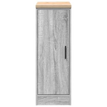 Garage Storage Cabinet Grey Sonoma - Durable Pinewood Design