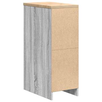 Garage Storage Cabinet Grey Sonoma - Durable Pinewood Design