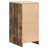 Garage Storage Cabinet Smoked Oak - Solid Pinewood, Durable Design