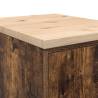 Garage Storage Cabinet Smoked Oak - Solid Pinewood, Durable Design