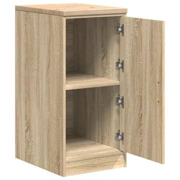 Garage Storage Cabinet Sonoma Oak - Durable Solid Wood Pine