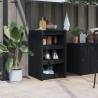 Outdoor Kitchen Cabinet Black 55x55x92 cm Solid Wood Pine Colour black pine Size 55 x 55 x 92 cm Quantity in Package 1 Model 3 shelves 