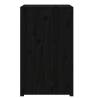 Outdoor Kitchen Cabinet Black - Solid Pine, 55x55x92 cm