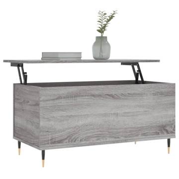 Elegant Grey Sonoma Coffee Table - Stylish & Functional