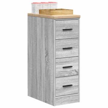 Garage Storage Cabinet Grey Sonoma - Solid Wood Pine | HipoMarket