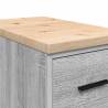 Garage Storage Cabinet Grey Sonoma - Solid Wood Pine | HipoMarket