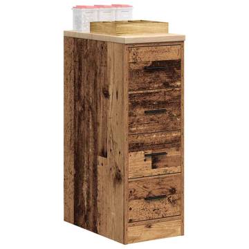 Garage Storage Cabinet Old Wood - Solid Pine 30x51x85 cm