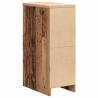 Garage Storage Cabinet Old Wood - Solid Pine 30x51x85 cm