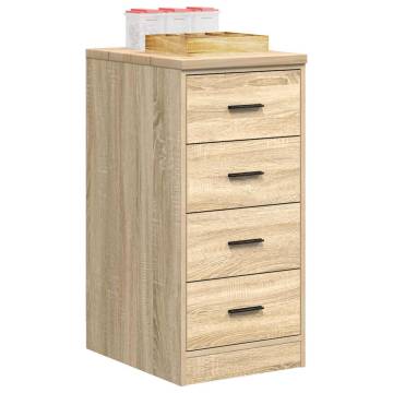 Garage Storage Cabinet Sonoma Oak | 40x51x85 cm Solid Wood