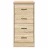 Garage Storage Cabinet Sonoma Oak | 40x51x85 cm Solid Wood