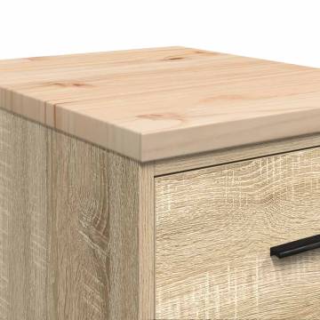 Garage Storage Cabinet Sonoma Oak | 40x51x85 cm Solid Wood