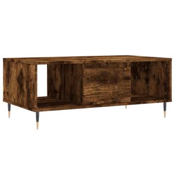 Elegant Smoked Oak Coffee Table - 90x50 cm | HipoMarket