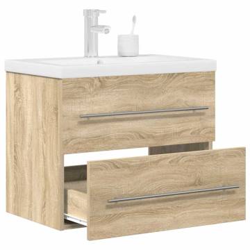 2 Piece Bathroom Furniture Set - Sonoma Oak - Hipomarket UK