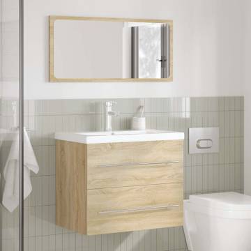 2 Piece Bathroom Furniture Set - Sonoma Oak - Hipomarket UK