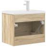 2 Piece Bathroom Furniture Set - Sonoma Oak - Hipomarket UK