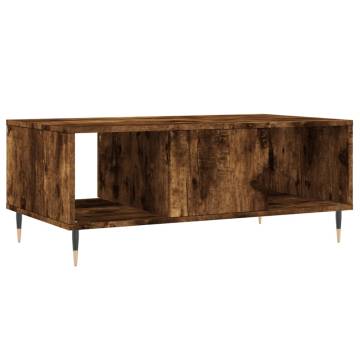 Elegant Smoked Oak Coffee Table - 90x50 cm | HipoMarket