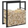  Firewood Rack Black 55x30x61 cm Steel Size 55 x 30 x 61 cm 