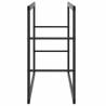 Firewood Rack Black 55x30x61 cm Steel - Organize Your Logs