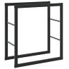 Firewood Rack Black 55x30x61 cm Steel - Organize Your Logs