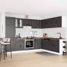 14 Piece Kitchen Cabinet Set Lucca Black | Hipomarket