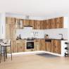 14 Piece Kitchen Cabinet Set Lucca - Old Wood Finish