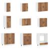 14 Piece Kitchen Cabinet Set Lucca - Old Wood Finish