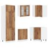 14 Piece Kitchen Cabinet Set Lucca - Old Wood Finish