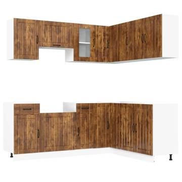 11 Piece Kitchen Cabinet Set - Lucca Smoked Oak | Hipo Market